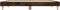 vidaXL - Bedframe - bewerkt - hout - gerookt - eikenkleurig - 135x190 - cm