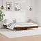 vidaXL - Bedframe - bewerkt - hout - gerookt - eikenkleurig - 160x200 - cm