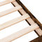 vidaXL - Bedframe - bewerkt - hout - gerookt - eikenkleurig - 160x200 - cm