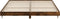 vidaXL - Bedframe - bewerkt - hout - gerookt - eikenkleurig - 160x200 - cm