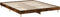 vidaXL - Bedframe - bewerkt - hout - gerookt - eikenkleurig - 160x200 - cm