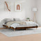 vidaXL - Bedframe - bewerkt - hout - gerookt - eikenkleurig - 180x200 - cm