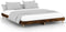 vidaXL - Bedframe - bewerkt - hout - gerookt - eikenkleurig - 200x200 - cm