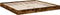 vidaXL - Bedframe - bewerkt - hout - gerookt - eikenkleurig - 200x200 - cm