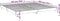 vidaXL - Bedframe - bewerkt - hout - gerookt - eikenkleurig - 200x200 - cm