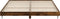 vidaXL - Bedframe - bewerkt - hout - gerookt - eikenkleurig - 200x200 - cm