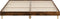 vidaXL - Bedframe - bewerkt - hout - gerookt - eikenkleurig - 200x200 - cm