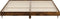 vidaXL - Bedframe - bewerkt - hout - gerookt - eikenkleurig - 200x200 - cm