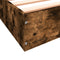 vidaXL - Bedframe - bewerkt - hout - gerookt - eikenkleurig - 200x200 - cm