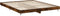 vidaXL - Bedframe - bewerkt - hout - gerookt - eikenkleurig - 200x200 - cm