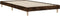 vidaXL - Bedframe - bewerkt - hout - gerookt - eikenkleurig - 90x200 - cm