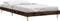 vidaXL - Bedframe - bewerkt - hout - gerookt - eikenkleurig - 90x200 - cm
