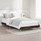 vidaXL - Bedframe - bewerkt - hout - gerookt - eikenkleurig - 90x200 - cm