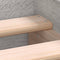 vidaXL - Bedframe - bewerkt - hout - grijs - sonoma - eiken - 75x190 - cm