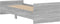 vidaXL - Bedframe - bewerkt - hout - grijs - sonoma - eiken - 75x190 - cm