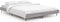 vidaXL - Bedframe - bewerkt - hout - grijs - sonoma - eikenkleurig - 135x190 - cm