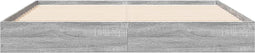 vidaXL - Bedframe - bewerkt - hout - grijs - sonoma - eikenkleurig - 120x200 - cm