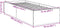 vidaXL - Bedframe - bewerkt - hout - grijs - sonoma - eikenkleurig - 75x190 - cm