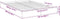 vidaXL - Bedframe - bewerkt - hout - grijs - sonoma - eikenkleurig - 120x190 - cm