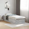 vidaXL - Bedframe - bewerkt - hout - grijs - sonoma - eikenkleurig - 75x190 - cm