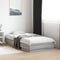 vidaXL - Bedframe - bewerkt - hout - grijs - sonoma - eikenkleurig - 75x190 - cm