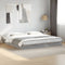 vidaXL - Bedframe - bewerkt - hout - grijs - sonoma - eikenkleurig - 180x200 - cm