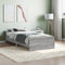 vidaXL - Bedframe - bewerkt - hout - grijs - sonoma - eikenkleurig - 100x200 - cm
