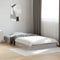 vidaXL - Bedframe - bewerkt - hout - grijs - sonoma - eikenkleurig - 100x200 - cm