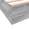 vidaXL - Bedframe - bewerkt - hout - grijs - sonoma - eikenkleurig - 100x200 - cm