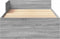 vidaXL - Bedframe - bewerkt - hout - grijs - sonoma - eikenkleurig - 75x190 - cm