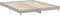 vidaXL - Bedframe - bewerkt - hout - grijs - sonoma - eikenkleurig - 140x200 - cm