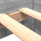 vidaXL - Bedframe - bewerkt - hout - grijs - sonoma - eikenkleurig - 90x200 - cm