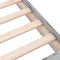 vidaXL - Bedframe - bewerkt - hout - grijs - sonoma - eikenkleurig - 180x200 - cm
