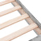 vidaXL - Bedframe - bewerkt - hout - grijs - sonoma - eikenkleurig - 135x190 - cm