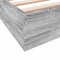 vidaXL - Bedframe - bewerkt - hout - grijs - sonoma - eikenkleurig - 160x200 - cm