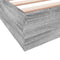 vidaXL - Bedframe - bewerkt - hout - grijs - sonoma - eikenkleurig - 90x200 - cm