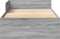 vidaXL - Bedframe - bewerkt - hout - grijs - sonoma - eikenkleurig - 90x200 - cm