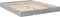 vidaXL - Bedframe - bewerkt - hout - grijs - sonoma - eikenkleurig - 150x200 - cm