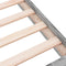vidaXL - Bedframe - bewerkt - hout - grijs - sonoma - eikenkleurig - 100x200 - cm