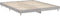 vidaXL - Bedframe - bewerkt - hout - grijs - sonoma - eikenkleurig - 200x200 - cm