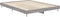 vidaXL - Bedframe - bewerkt - hout - grijs - sonoma - eikenkleurig - 135x190 - cm