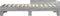 vidaXL - Bedframe - bewerkt - hout - grijs - sonoma - eikenkleurig - 90x200 - cm