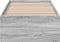 vidaXL - Bedframe - bewerkt - hout - grijs - sonoma - eikenkleurig - 75x190 - cm