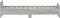 vidaXL - Bedframe - bewerkt - hout - grijs - sonoma - eikenkleurig - 90x190 - cm