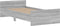 vidaXL - Bedframe - bewerkt - hout - grijs - sonoma - eikenkleurig - 100x200 - cm