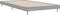 vidaXL - Bedframe - bewerkt - hout - grijs - sonoma - eikenkleurig - 90x200 - cm