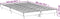 vidaXL - Bedframe - bewerkt - hout - hoogglans - wit - 120x200 - cm