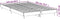 vidaXL - Bedframe - bewerkt - hout - hoogglans - wit - 120x200 - cm