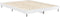 vidaXL - Bedframe - bewerkt - hout - hoogglans - wit - 140x190 - cm