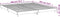 vidaXL - Bedframe - bewerkt - hout - hoogglans - wit - 180x200 - cm
